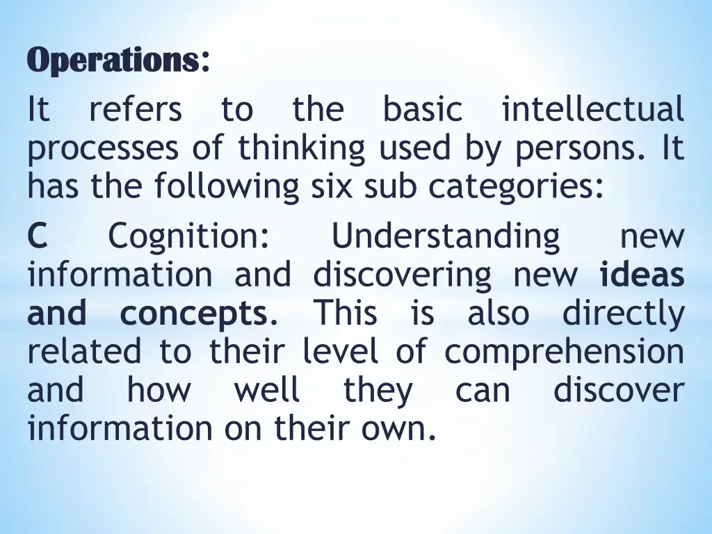 operations operations it refers processes