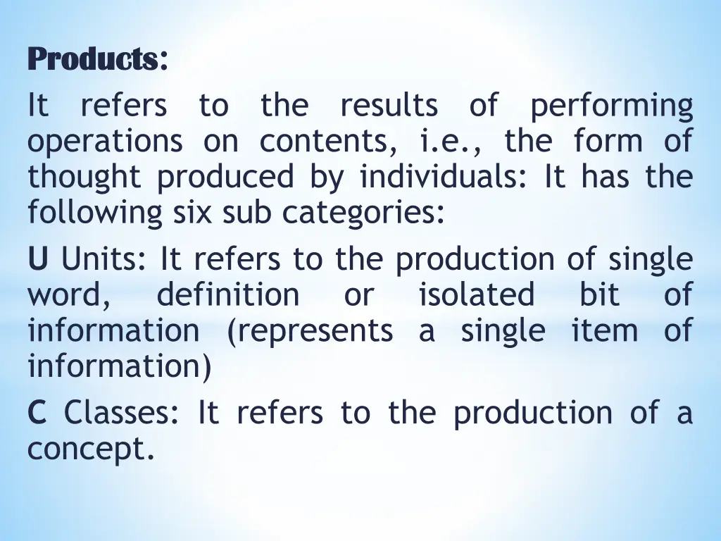 products products it refers operations