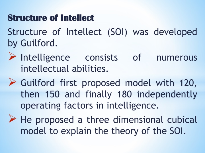 structure of intellect structure of intellect
