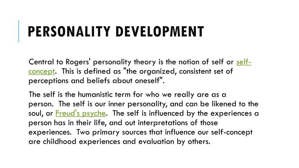 personality development