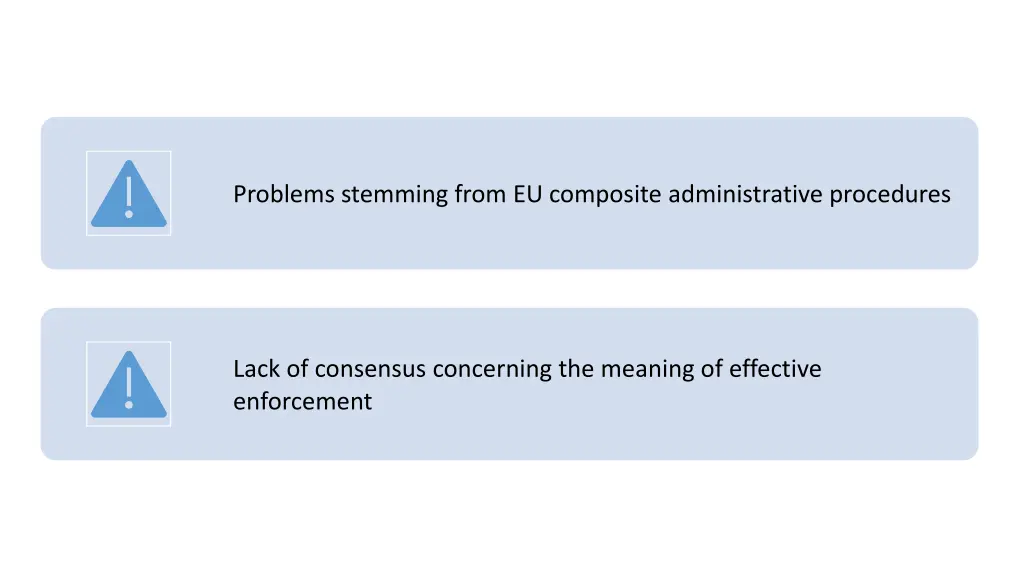 problems stemming from eu composite