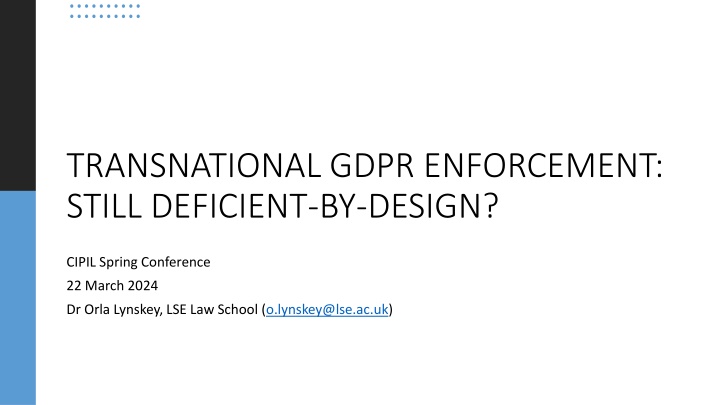 transnational gdpr enforcement still deficient