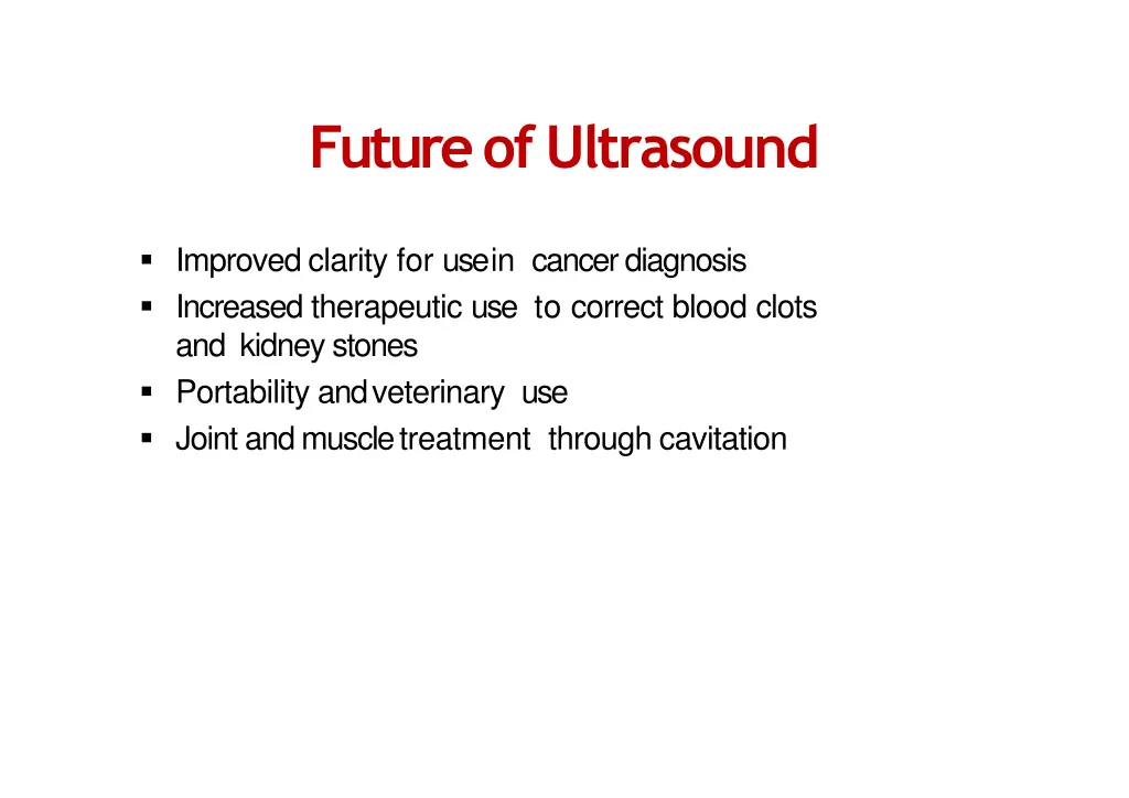 future ofultrasound