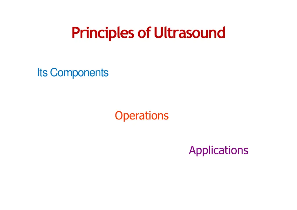 principles ofultrasound