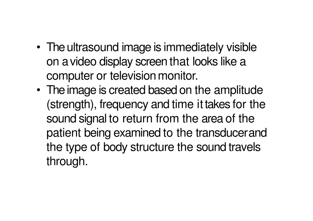 the ultrasound image is immediately visible