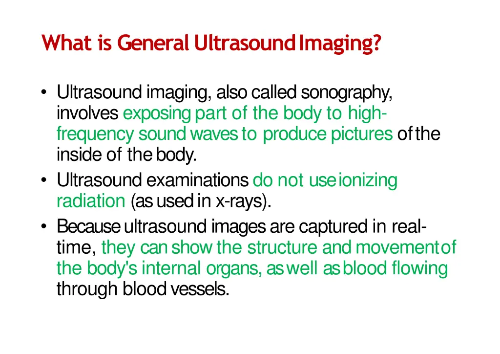 what is general ultrasoundimaging