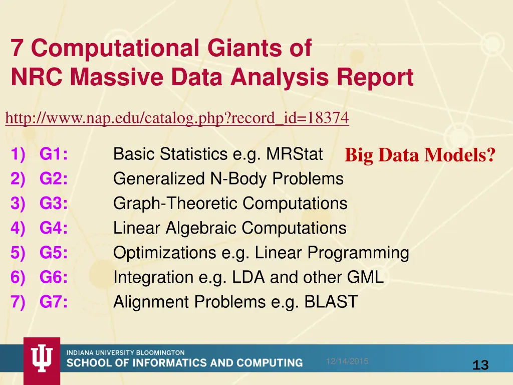 7 computational giants of nrc massive data