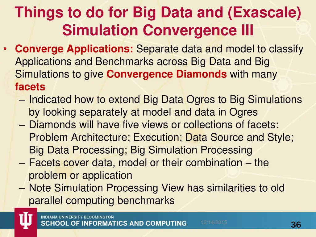 things to do for big data and exascale simulation