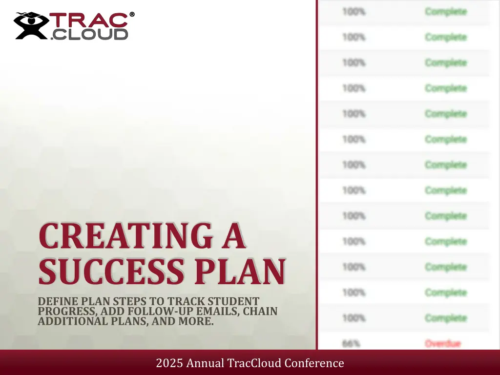 creating a success plan define plan steps