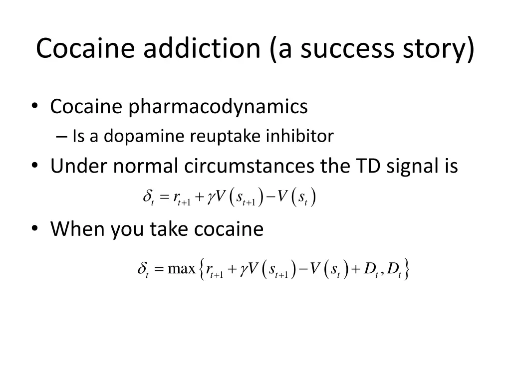 cocaine addiction a success story
