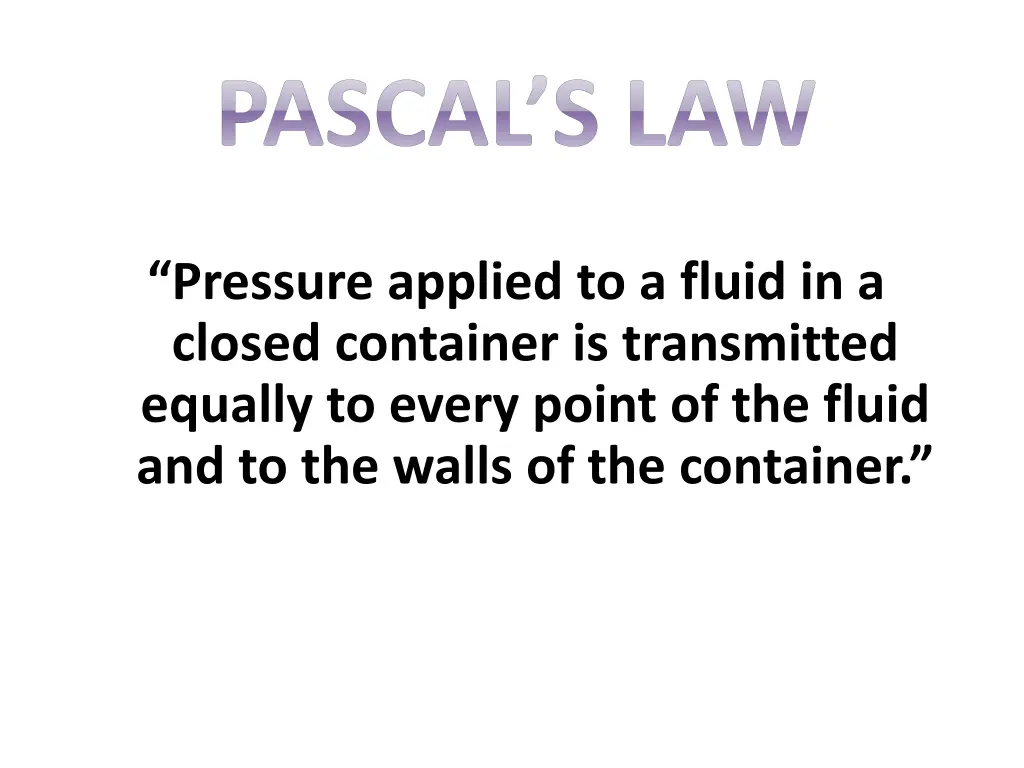 pascal s law 1