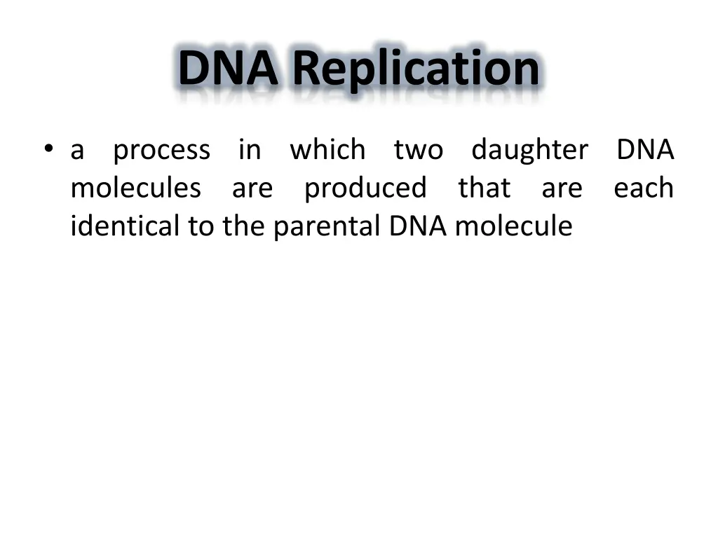dna replication