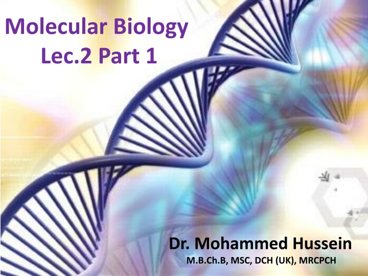 molecular biology lec 2 part 1