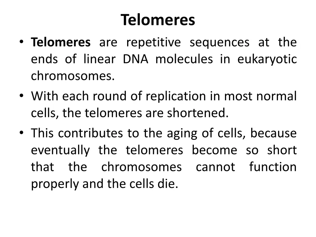 telomeres