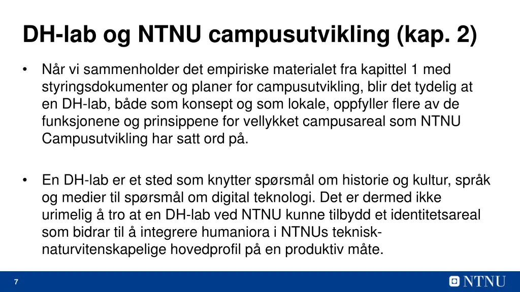 dh lab og ntnu campusutvikling kap 2