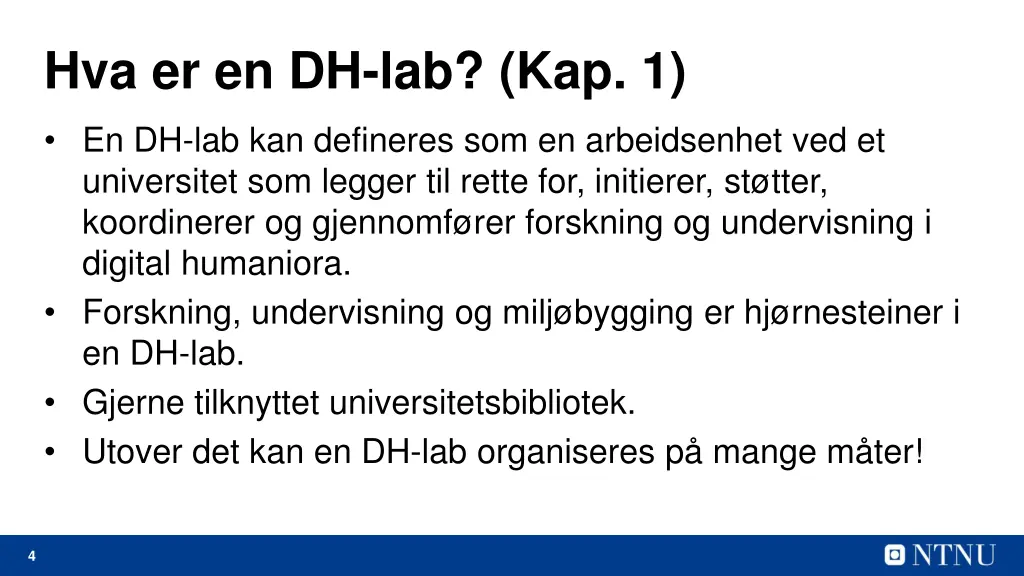 hva er en dh lab kap 1