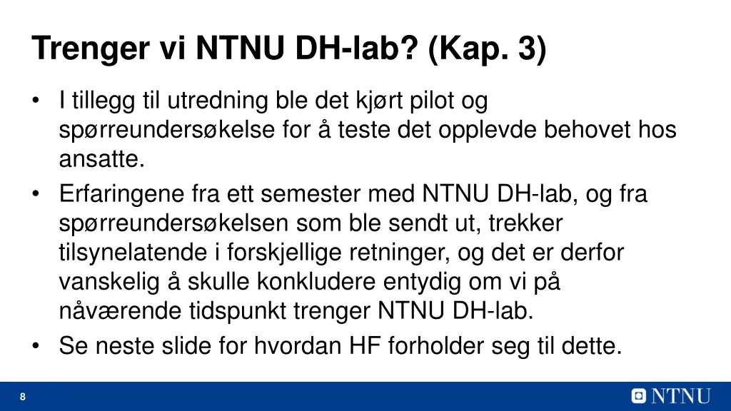 trenger vi ntnu dh lab kap 3