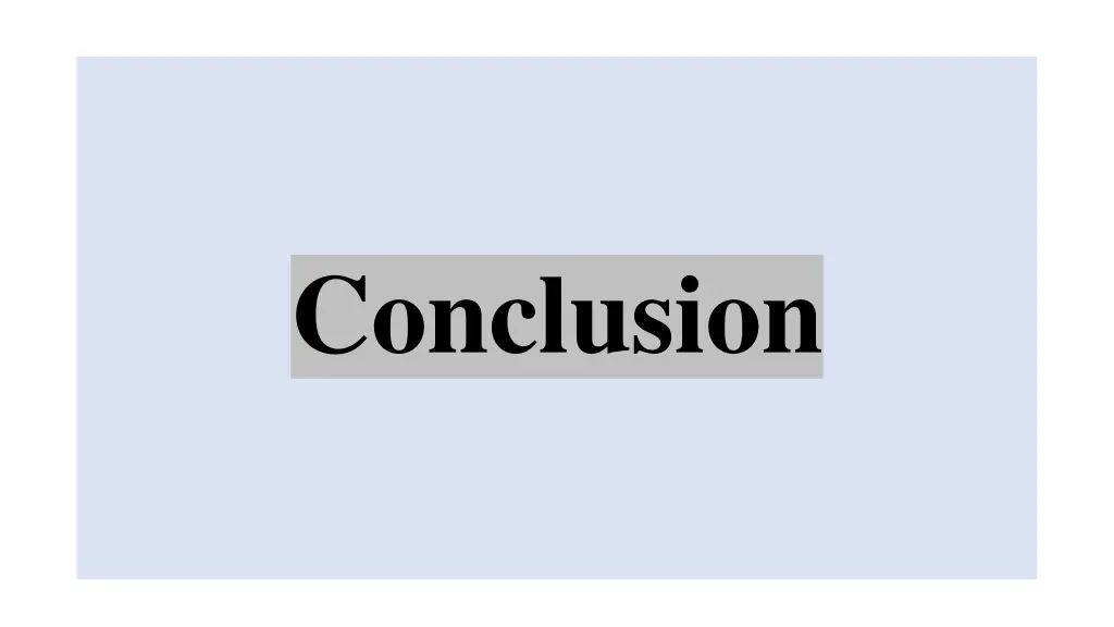 conclusion
