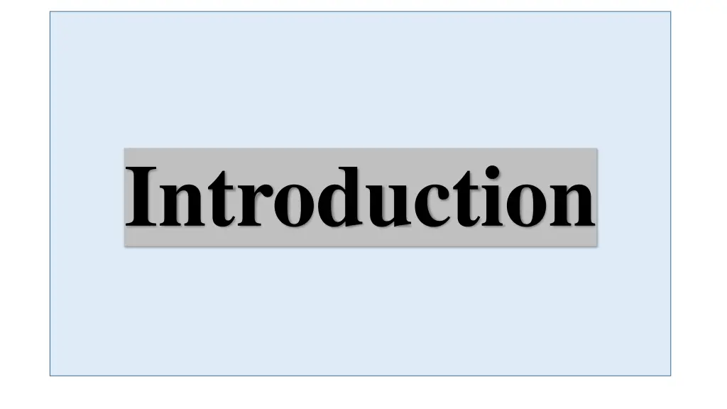 introduction
