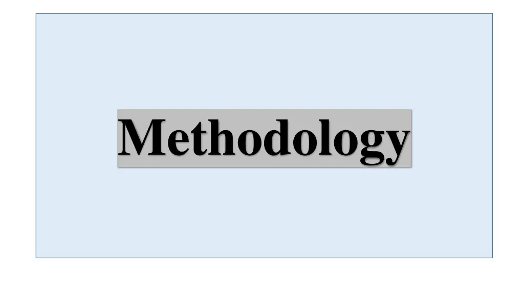 methodology