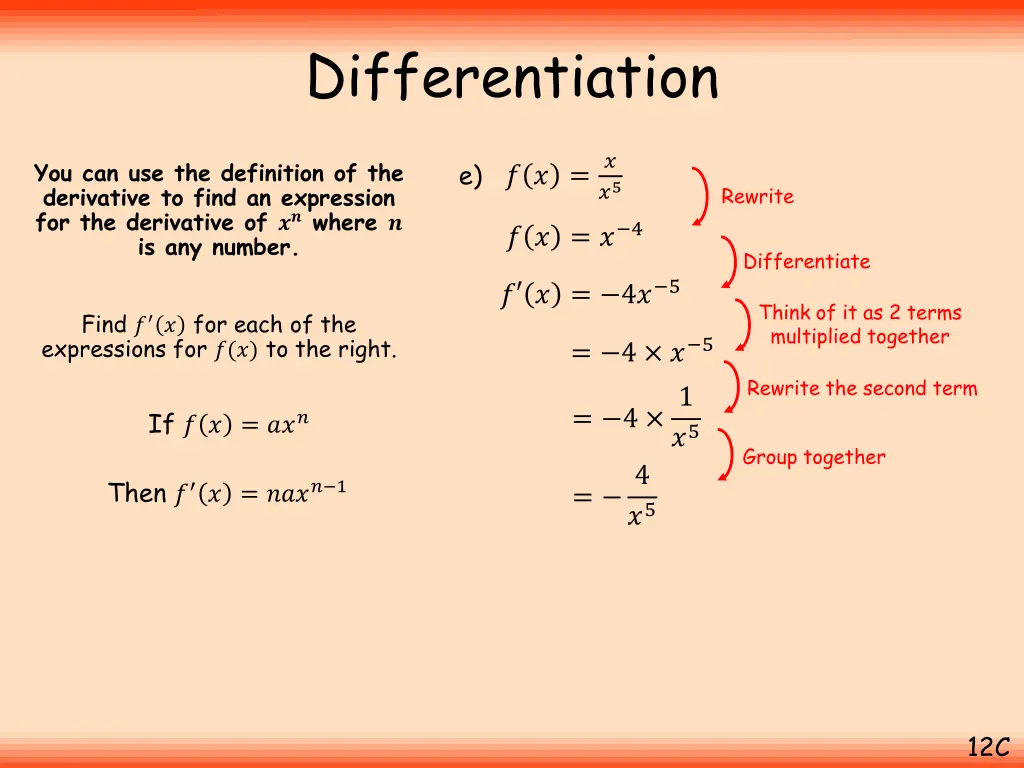 differentiation 12