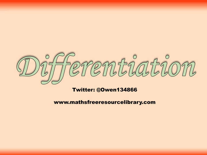 differentiation differentiation twitter