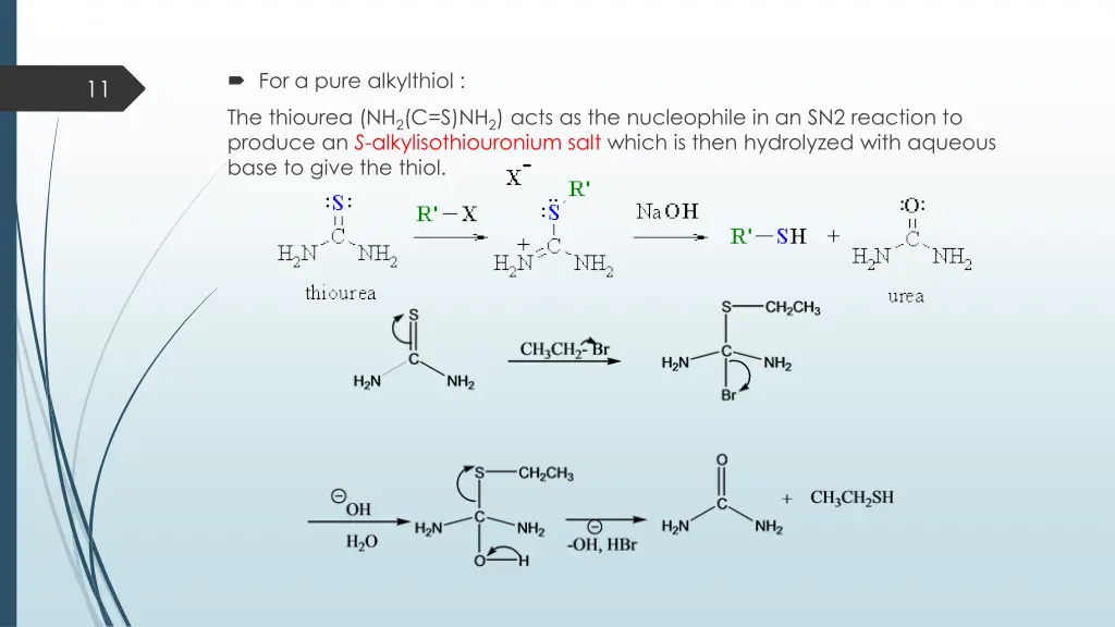 for a pure alkylthiol