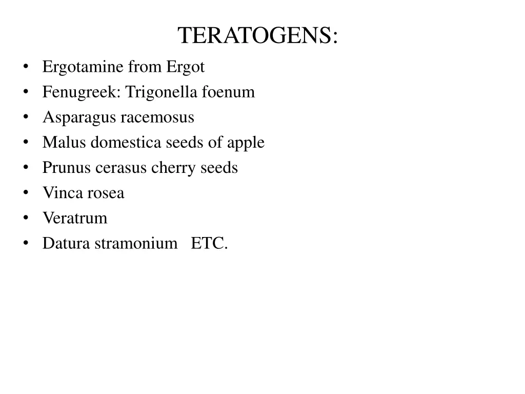 teratogens 1