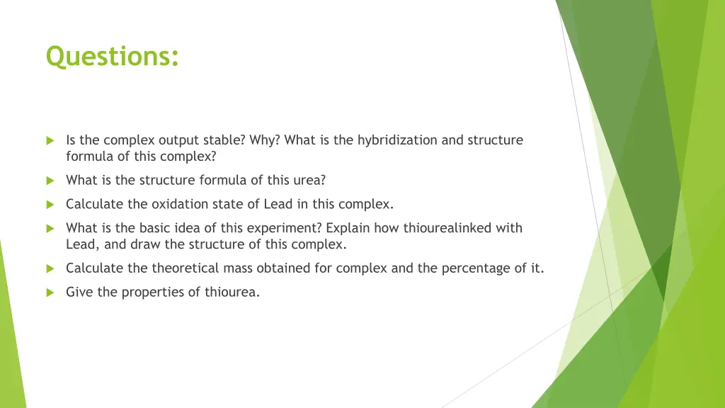 questions