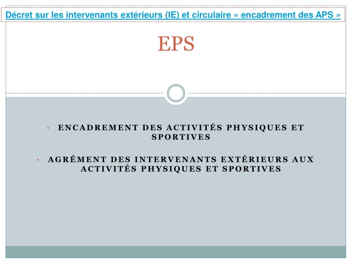 d cret sur les intervenants ext rieurs