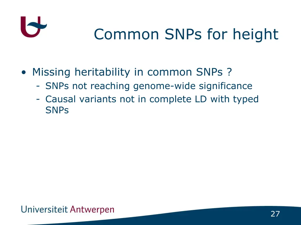common snps for height 1