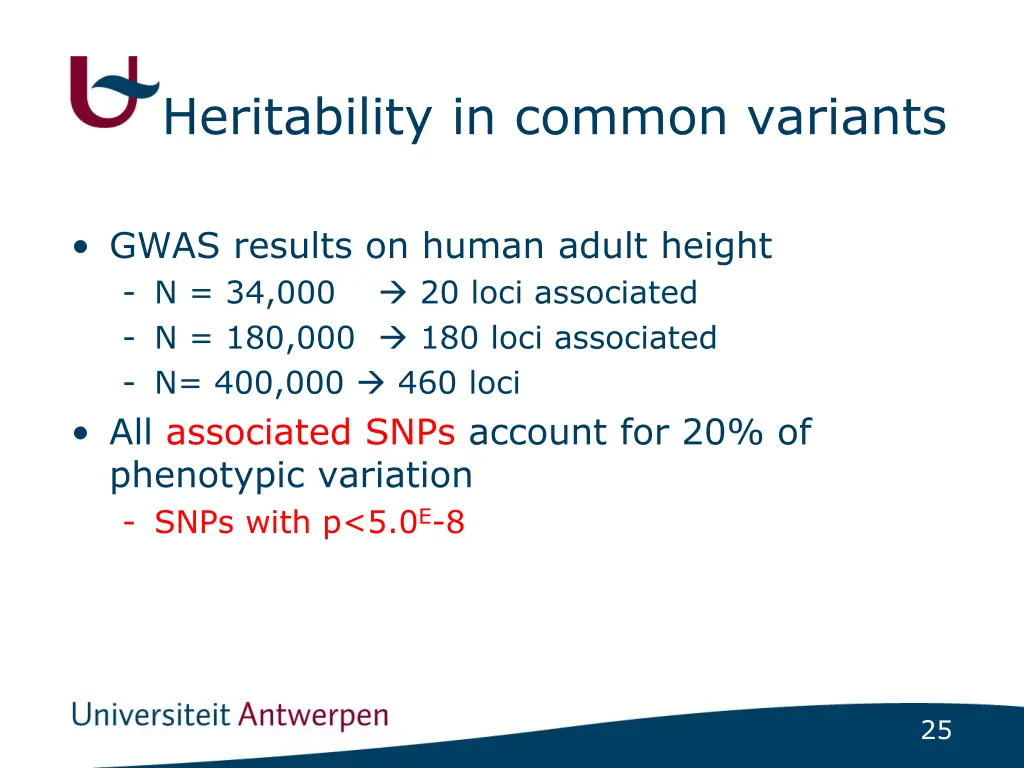heritability in common variants 1