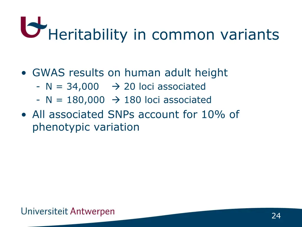 heritability in common variants