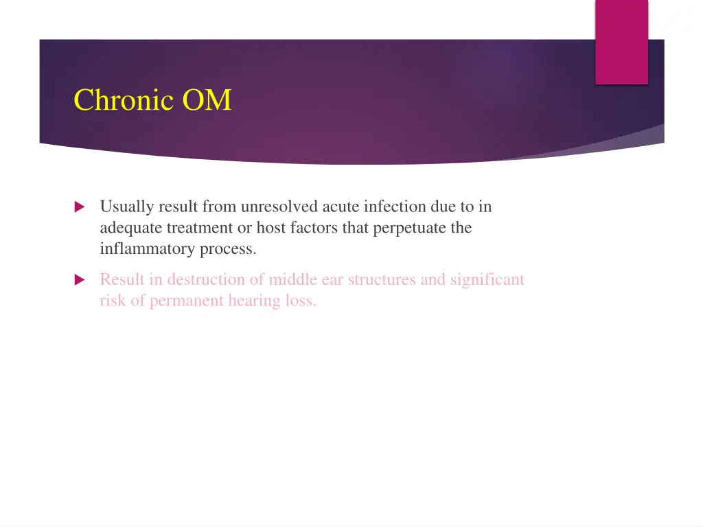 chronic om