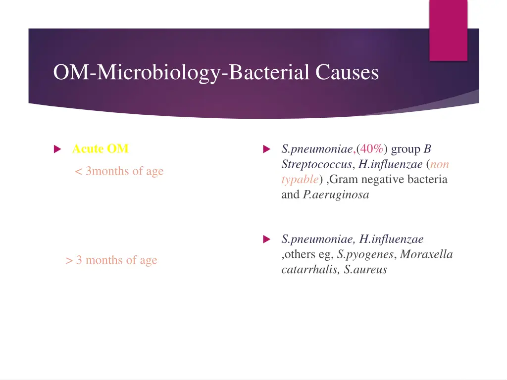 om microbiology bacterial causes