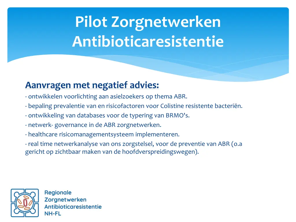 pilot zorgnetwerken antibioticaresistentie 13