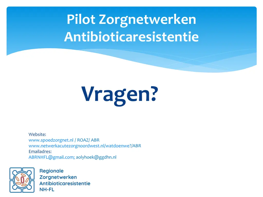 pilot zorgnetwerken antibioticaresistentie 14