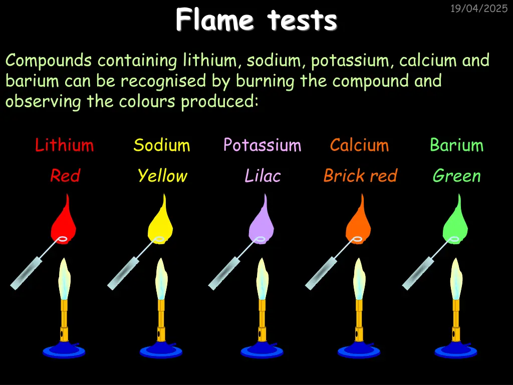 flame tests 1