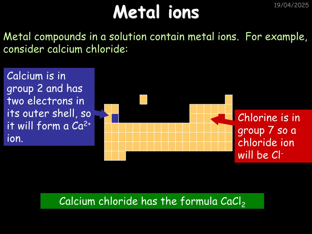 metal ions