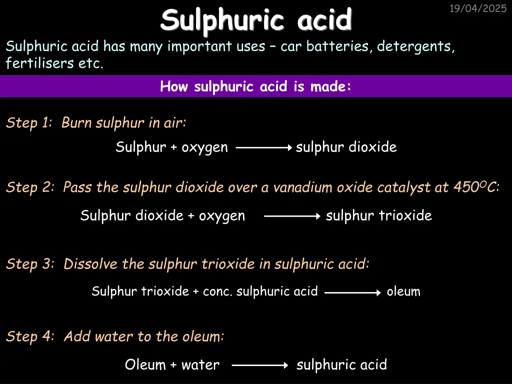 sulphuric acid
