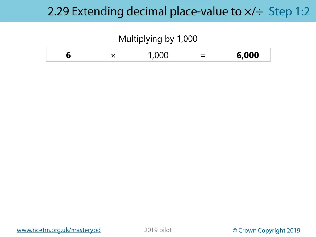 multiplying by 1 000