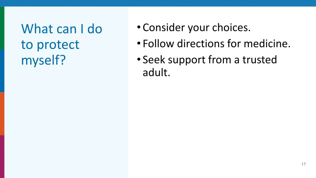 consider your choices follow directions