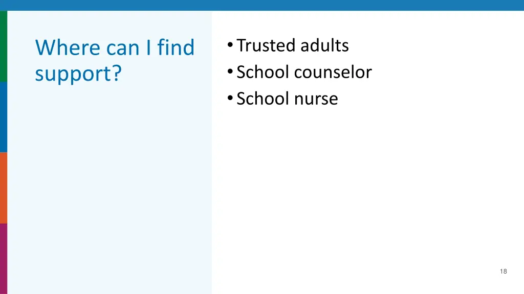 trusted adults school counselor school nurse