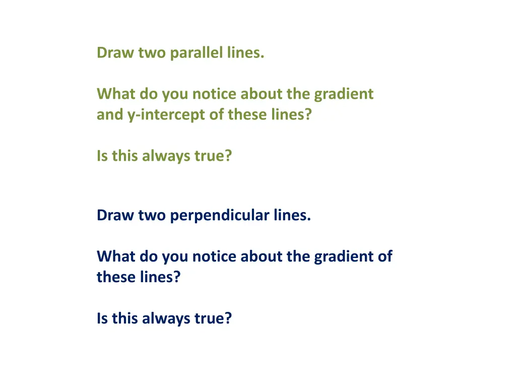 draw two parallel lines