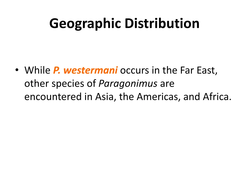 geographic distribution 2