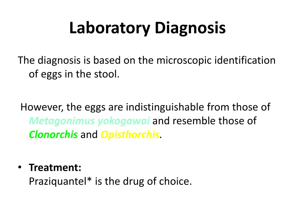 laboratory diagnosis