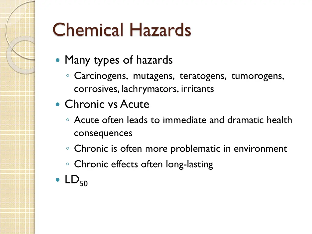 chemical hazards