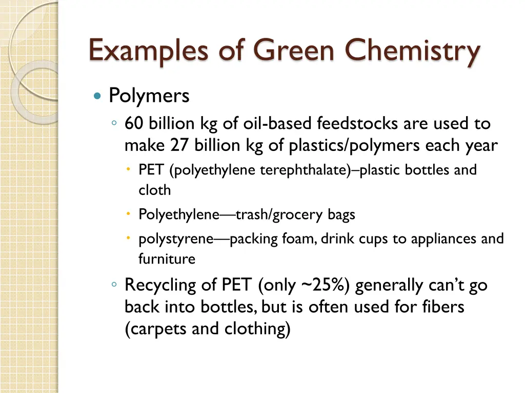 examples of green chemistry 2