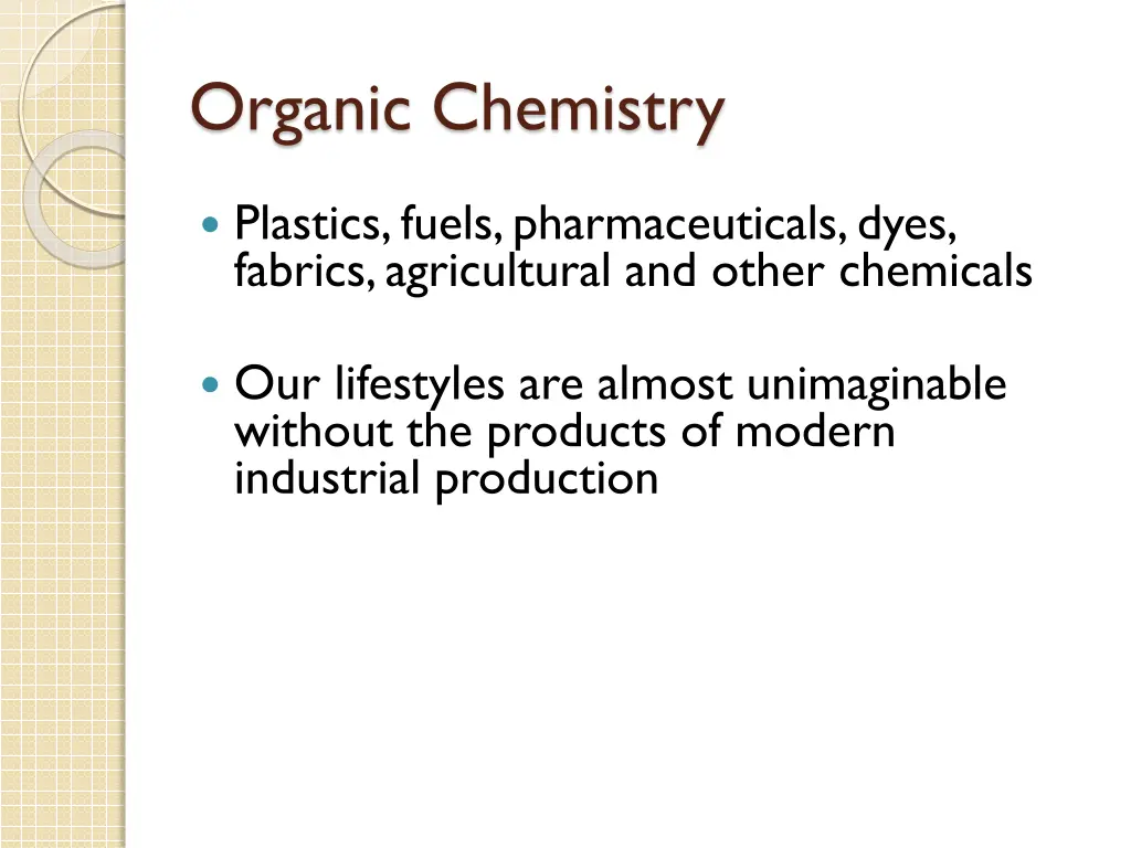 organic chemistry