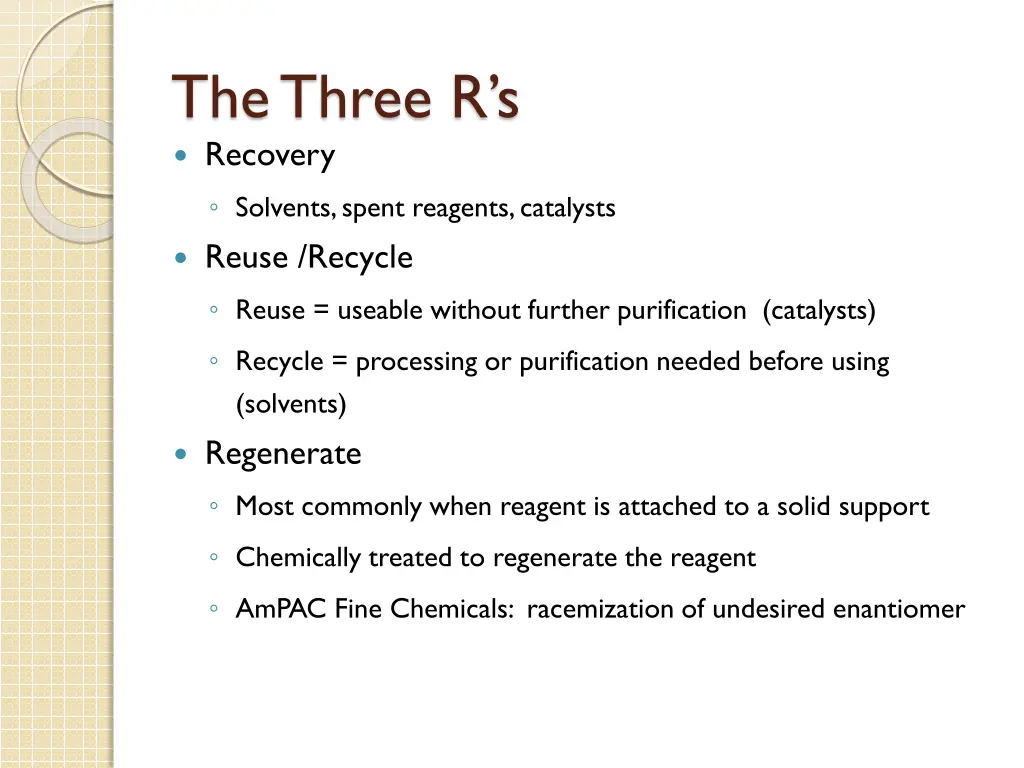 the three r s recovery